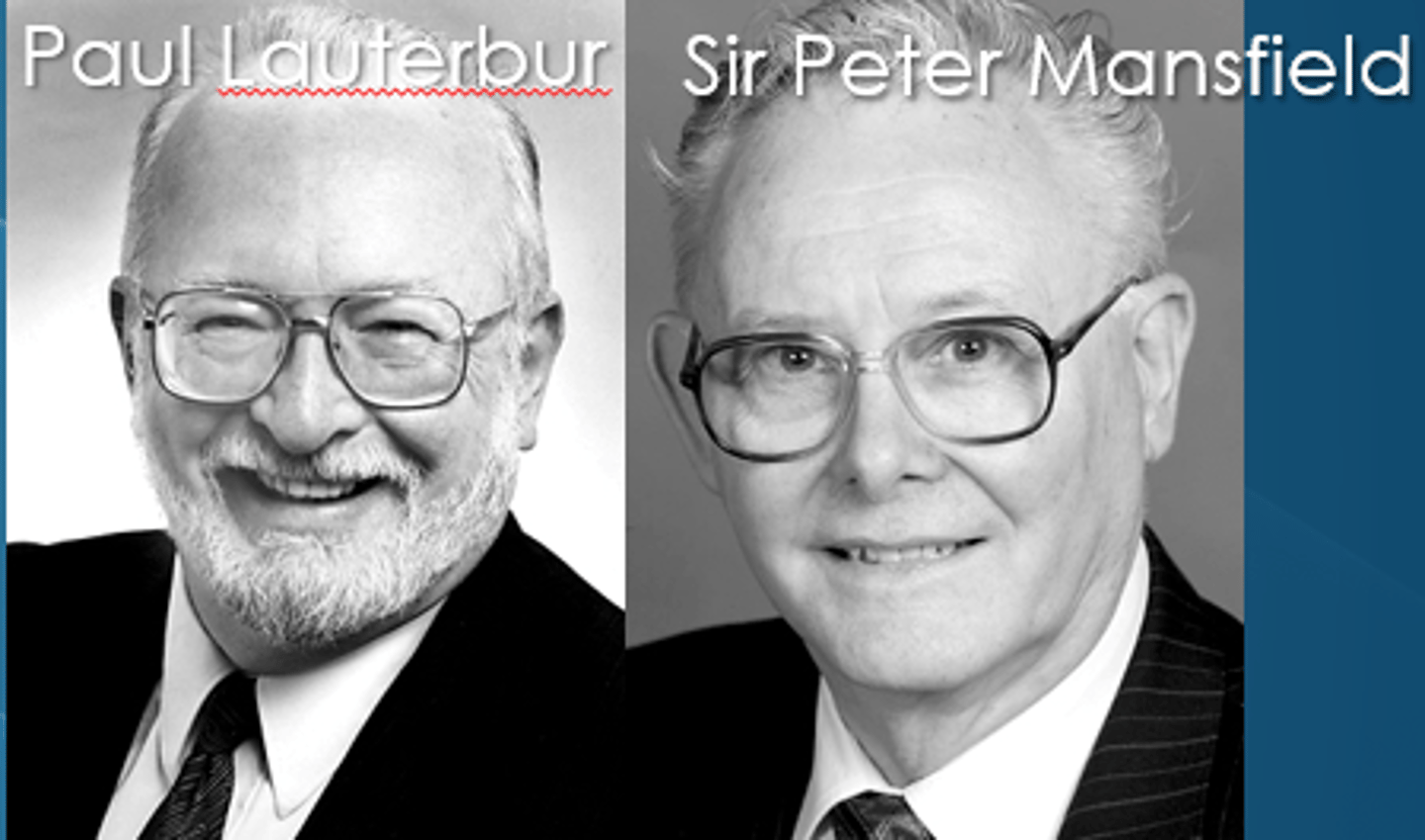 <p>Paul Lauterbur &amp; Sir Peter Mansfield</p>
