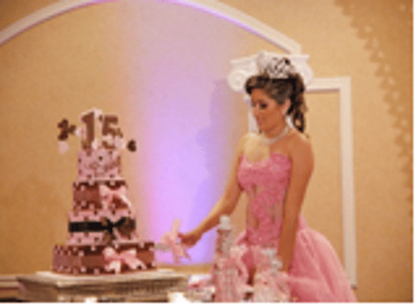 <p>young woman celebrating her fifteenth birthday</p>