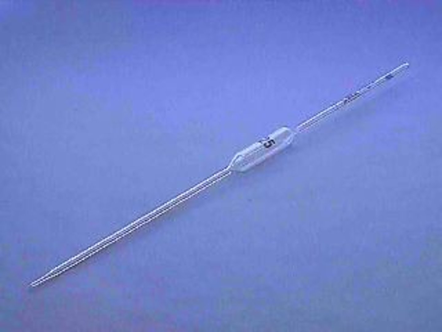 <p>A pipette used to measure a particular volume to high accuracy, the last drop should not be blown out, put the tip against the beaker and rotate a half twist.</p>