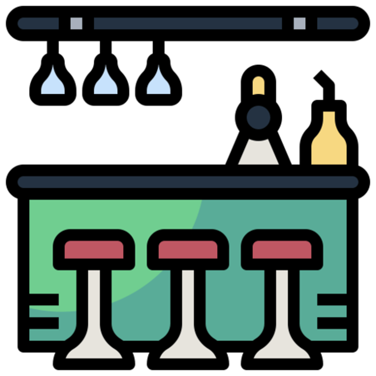 <p><strong><mark data-color="red" style="background-color: red; color: inherit;">die</mark> Bar, -s</strong></p><p>‎ </p><p>Setzen wir uns doch an die <u>Bar</u>!</p><p><em>(Let's sit at the bar!)</em></p>