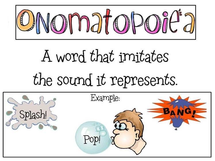<p>A word that means a sound</p>