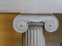 <p>Style of Greek Architecture where columns have scrolls known as volutes, slender, and elegant.</p>