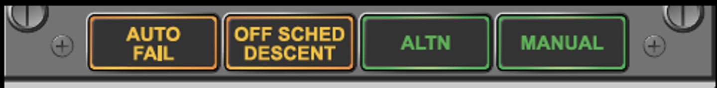 <p>The AUTO FAIL light on the Cabin Pressurization panel will illuminate if:</p><p>• loss of DC power occurs, or</p><p>• outflow valve control fault, or</p><p>• cabin pressurization controller fault</p><p>If the cabin pressurization controller is not responding properly, the following will also illuminate the AUTO FAIL light:</p><p>• Excessive differential pressure (> 8.75 psi)</p><p>• Excessive rate of cabin pressure change (± 2000 fpm)</p><p>• High cabin altitude (> 15,800 ft)</p>