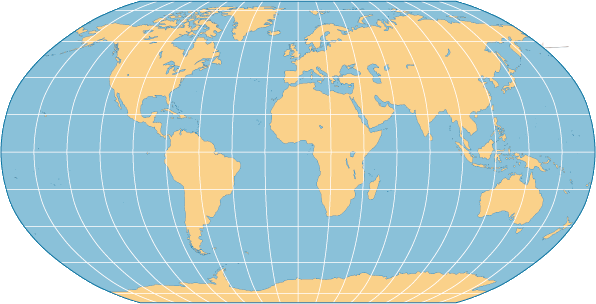 <p>a map projection that attempts to create the most visually appealing representation of Earth by keeping all types of distortion relatively low over most of the map (typical map)</p>