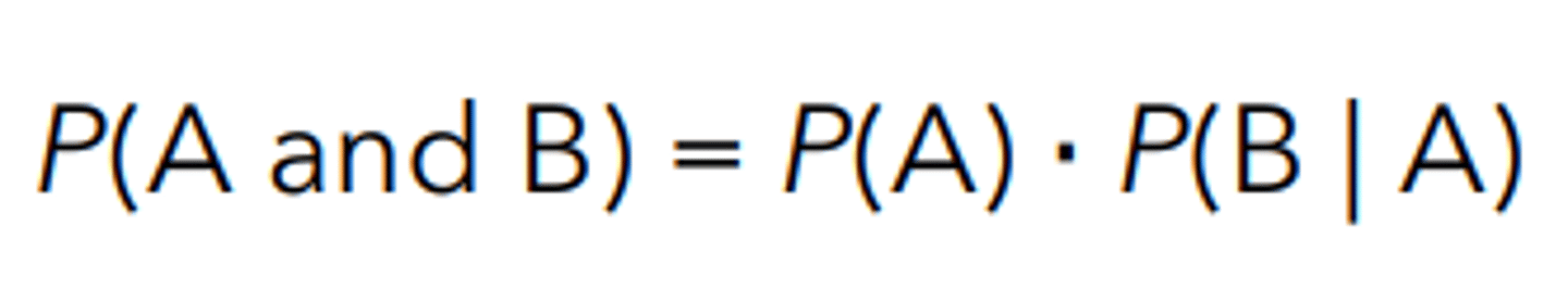 <p>rearrange the conditional probability formula on the formula sheet!</p>