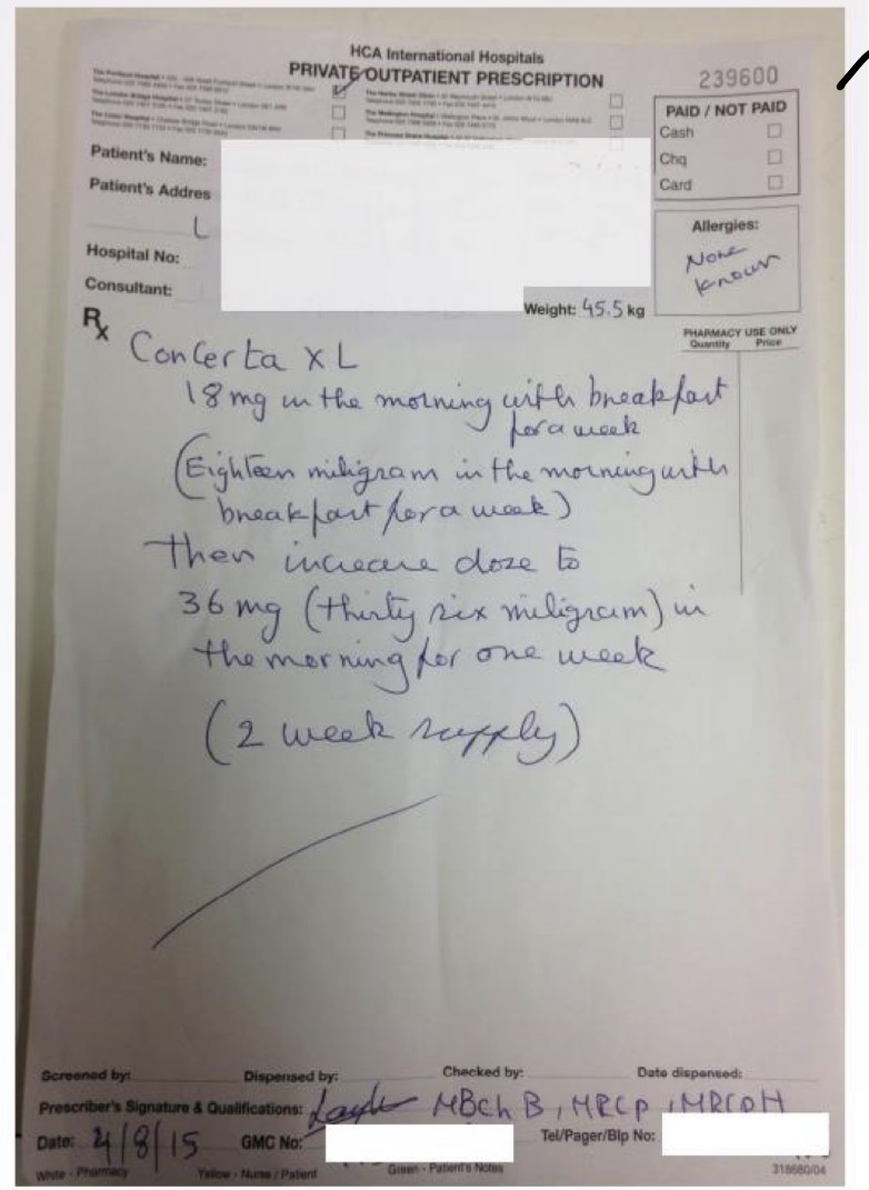 <p>Why is this prescription not legally valid?</p>