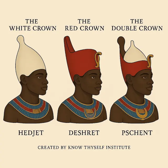 <p><span style="background-color: transparent;">When the upper and lower kingdoms combined, a crown representing both was created</span></p>