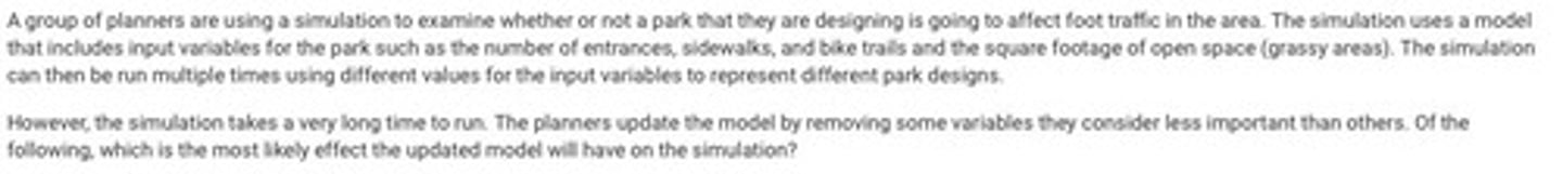 <p>A: The updated model is likely to decrease the runtime of the simulation because the time required for simulations generally depends on the complexity of the model used.</p>