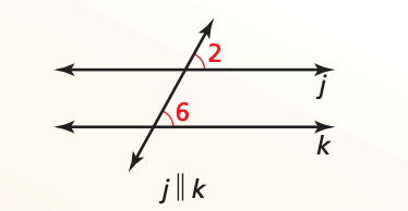 If two parallel lines are cut by a transversal, then the pairs of corresponding angles are congruent.