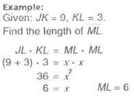 <p>The product of the length of the external segment is multiplied by itself and is congruent to the product of the length of the other secant and its external segment length. </p>