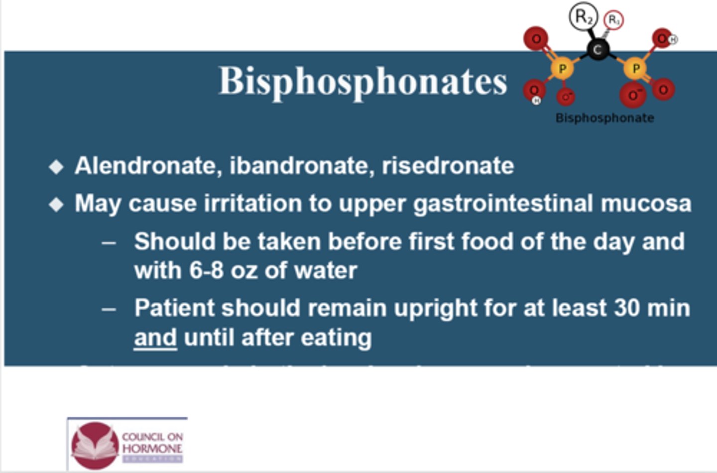 <p>Bisphosphonates</p>