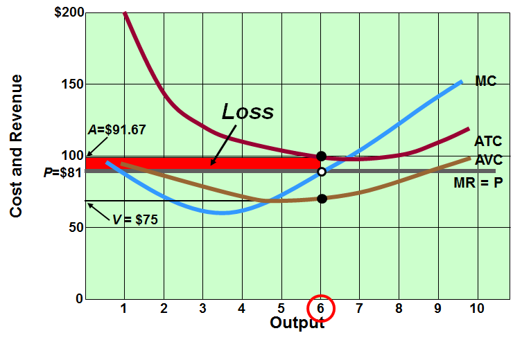 <p>What is short run loss and how does it happen?</p>