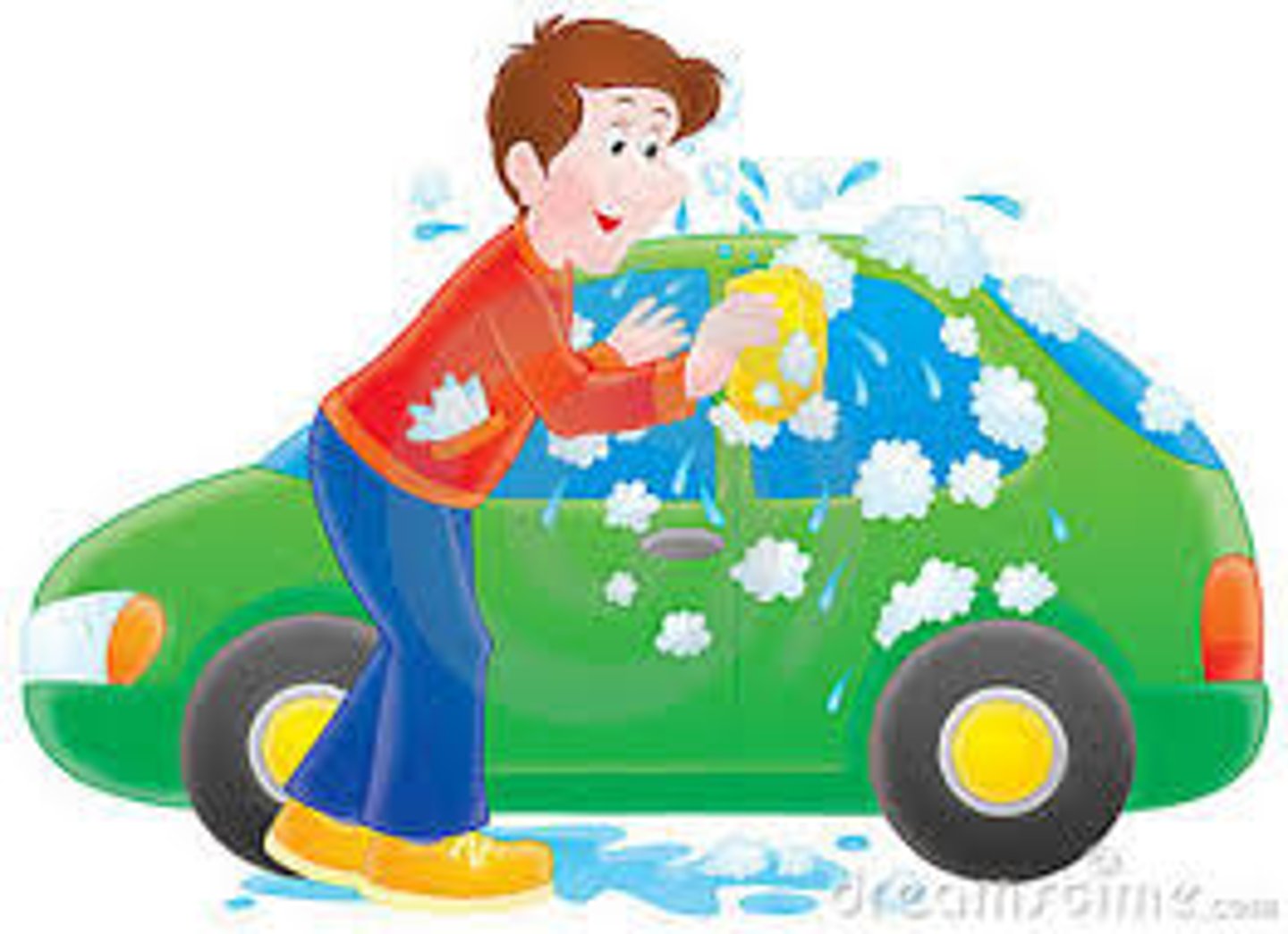 <p>to wash the car</p>