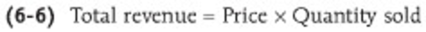 <p>The total amount of money a firm receives by selling goods or services</p><p>- Price * Quantity</p>