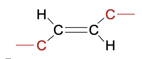 <p>Hydrocarbon chain opposite sides</p><p>Unnatural</p><p>Straight molecule&nbsp;</p>