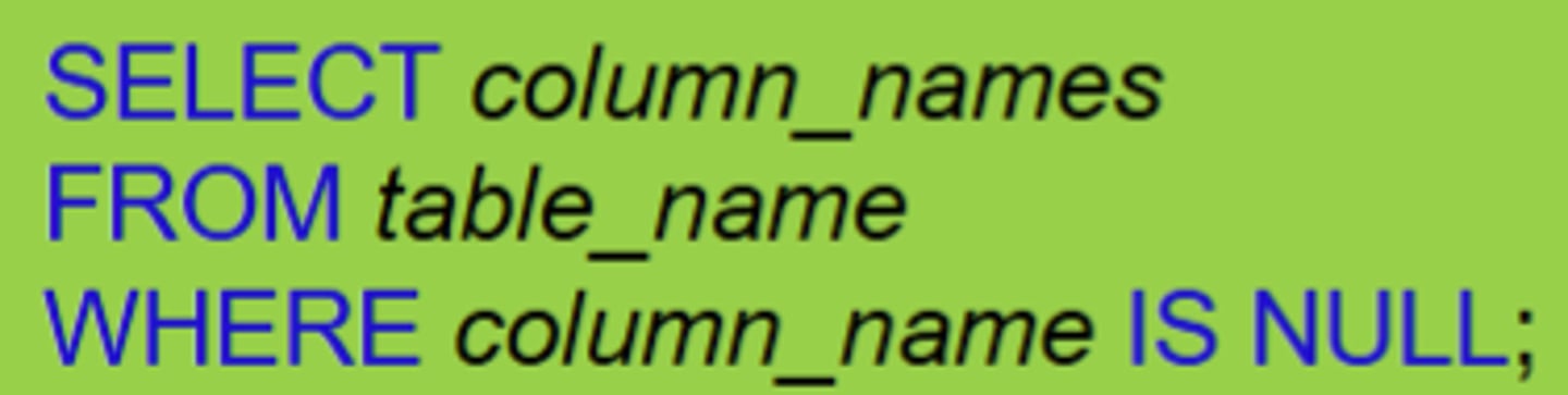 <p>NULL values represent missing unknown data.</p>