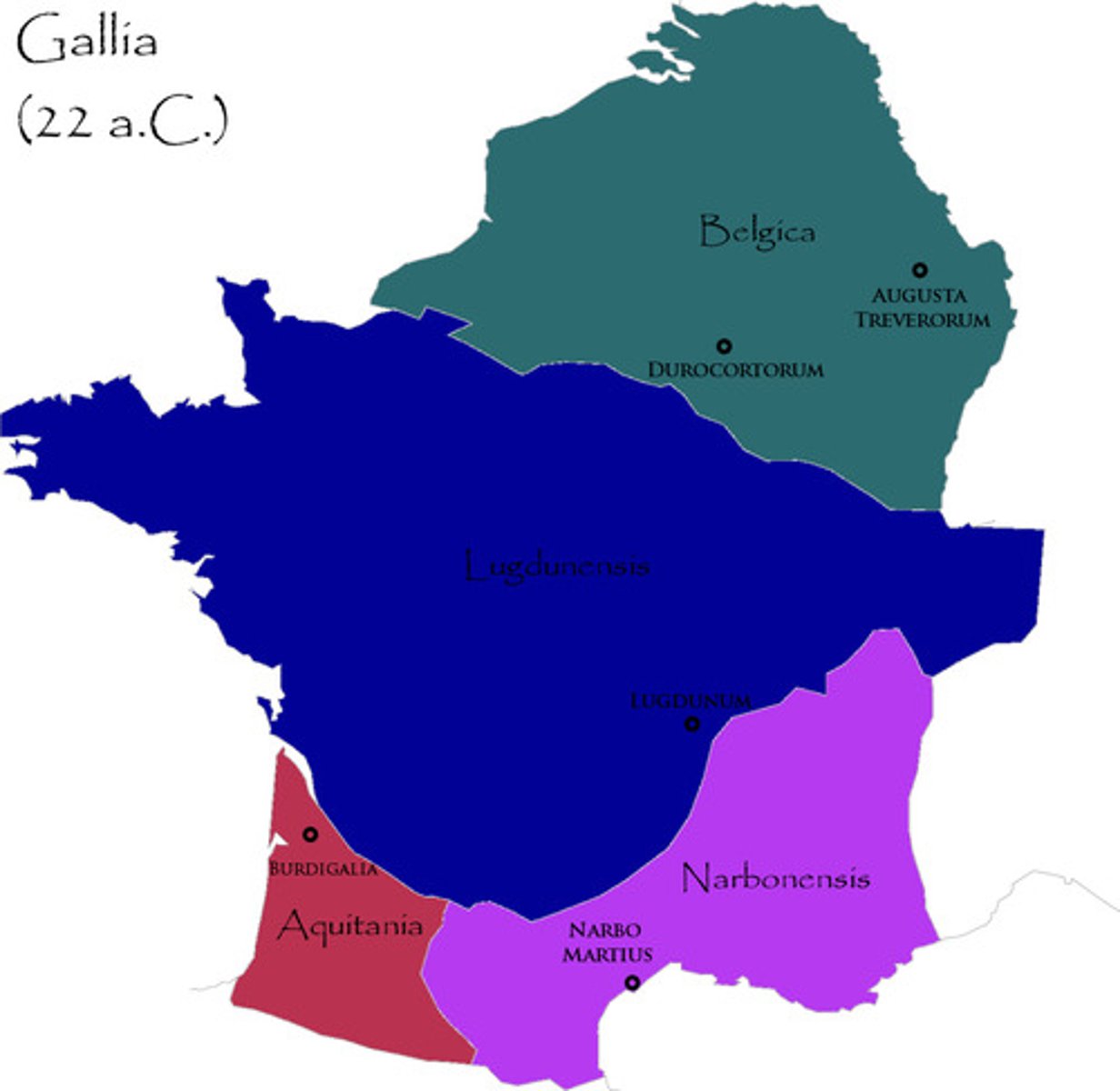 <p>Az ókori világnak az a része, amelyet jórészt kelta (latin nyelven gall) törzsek népesítettek be Róma terjeszkedésének időszaka előtt és a Római Birodalomban.</p>