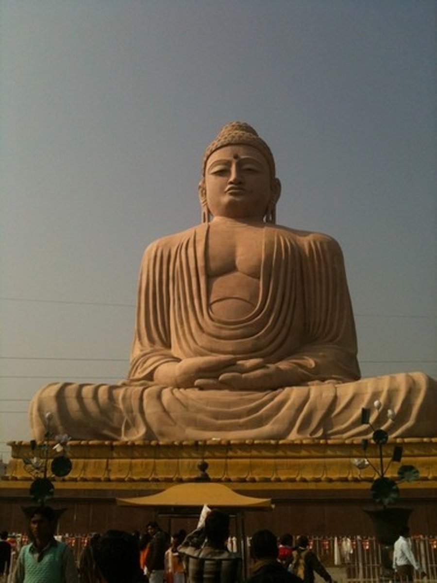 <p>a religion that originated in India and spread to most Eastern civilizations, such as China, Southeast Asia, and Japan. It appealed strongly to lower class members of society (no hierarchy) and spread to civilizations via trade routes.</p>