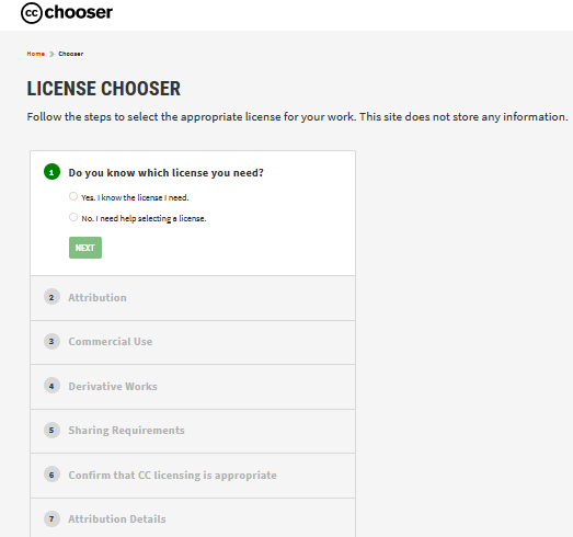 https://creativecommons.org/choose i http://creativecommons.org.rs/?page_id=74