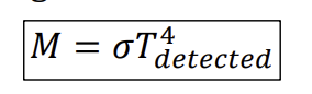 <p>detect infared radiation given by object measured</p><p>temperature transducer used in detector (e.g. thermopile) is converted to radiation energy using Stefan-Boltzmann law - detect temperature from radiation NOT surface temperature)</p><p>energy converted to temperature of measured surface using black body energy plot</p>