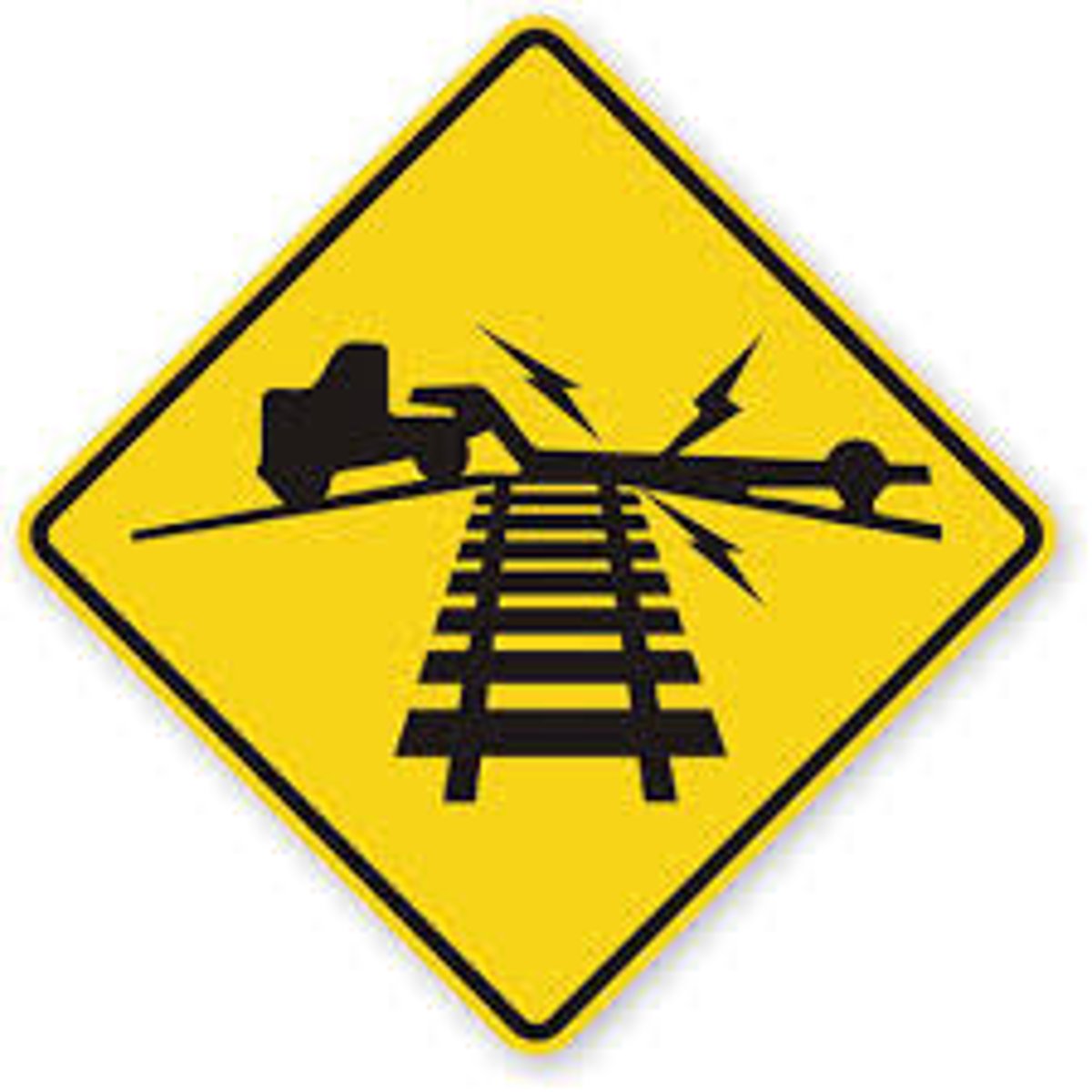 <p>Low ground railroad crossing.</p>