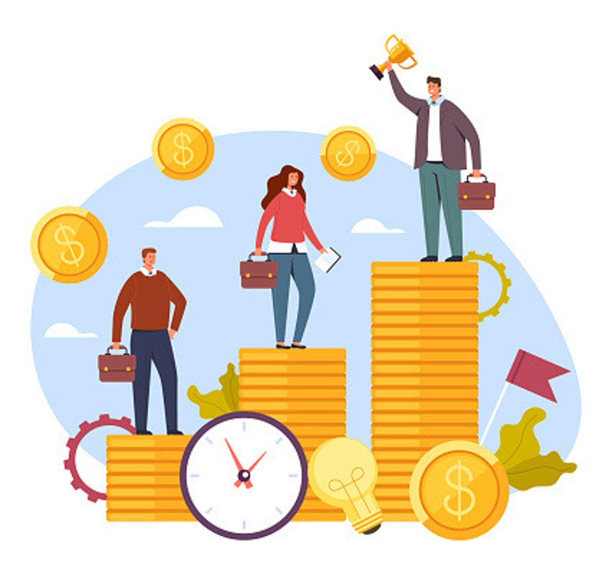<p>es el dinero que tienes a fin de mes por trabajar.</p>