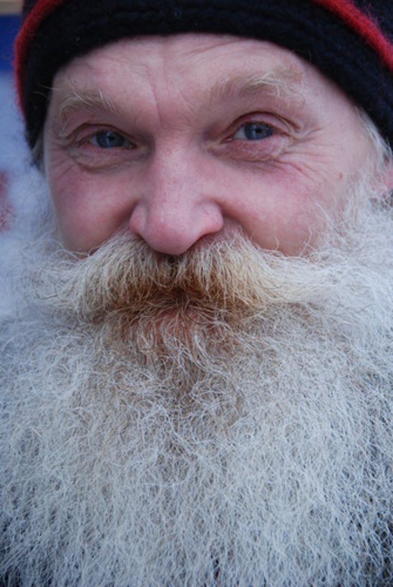 <p>to have a beard</p>