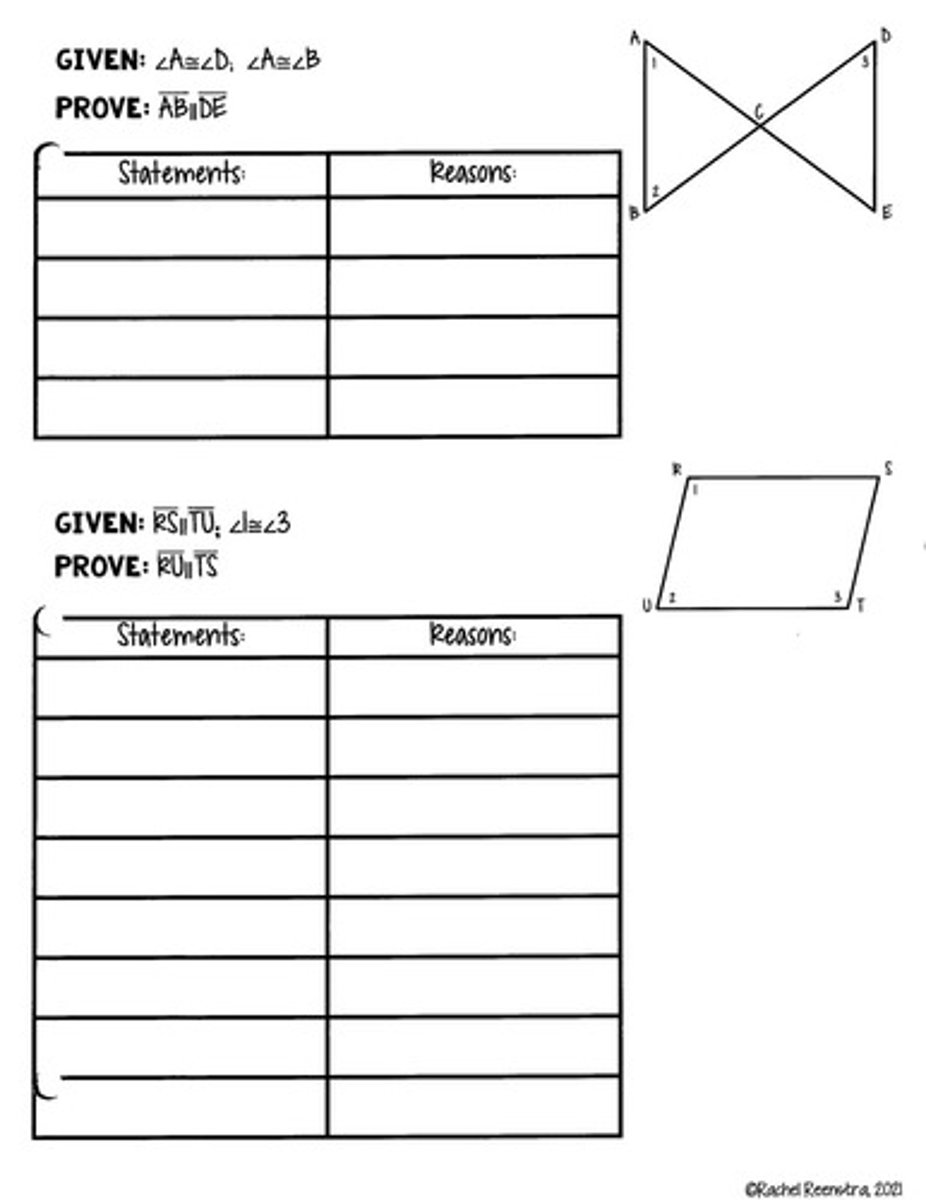 <p>Consecutive Interior Angles Theorem</p>