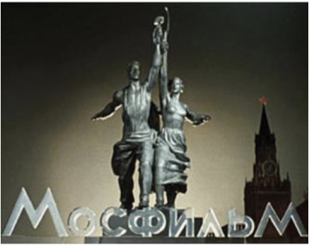 <ul><li><p>Vera Mukhina</p></li></ul><ul><li><p>Hammer and sickle</p></li><li><p>Shown in world fair at paris facing off against (eagle=america)</p></li><li><p>symbolizes union of working class</p></li></ul><p></p>