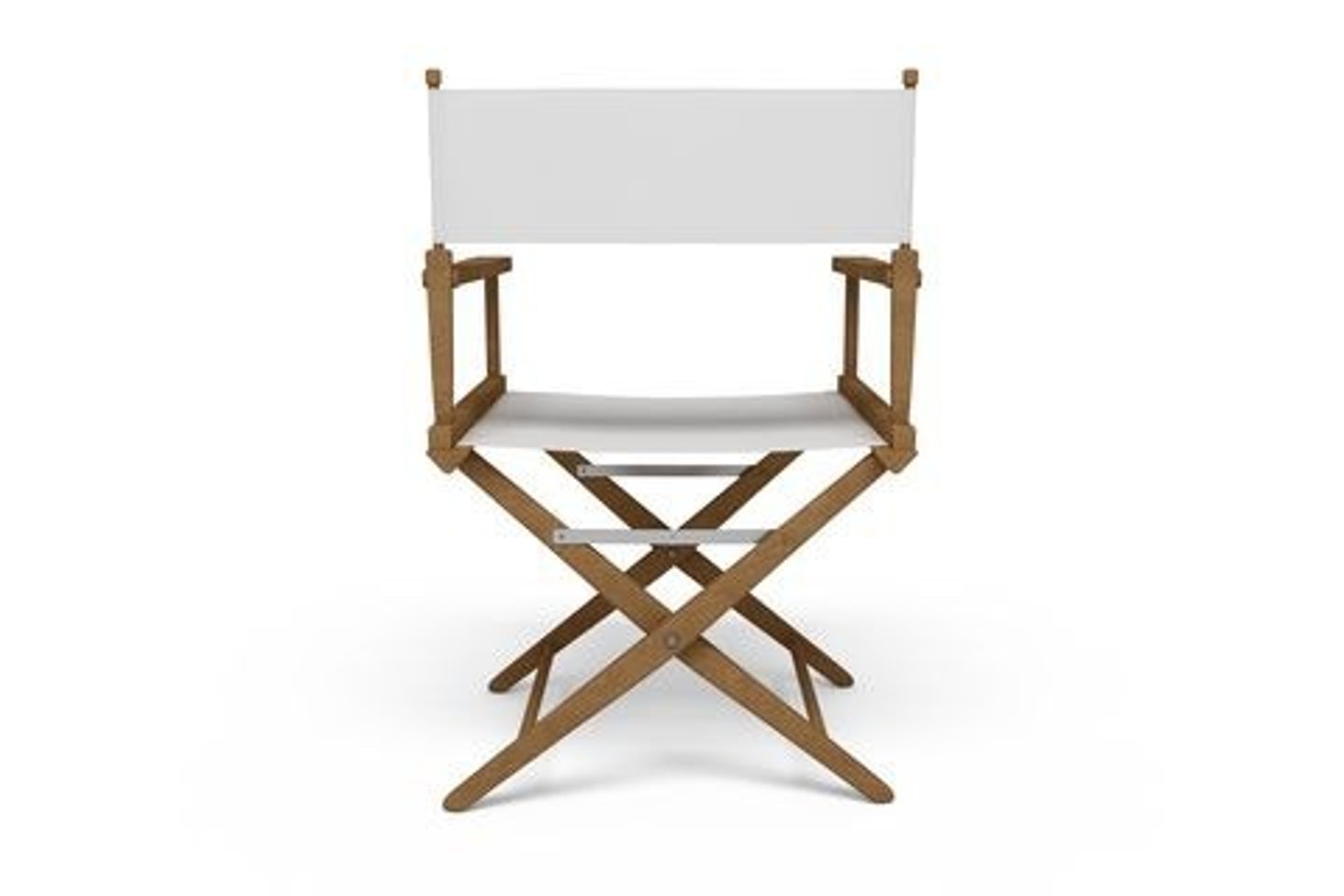 <p>Folding wooden-framed chair with a canvas seat and back.</p><p>*inspired by X-shaped Roman curule</p>