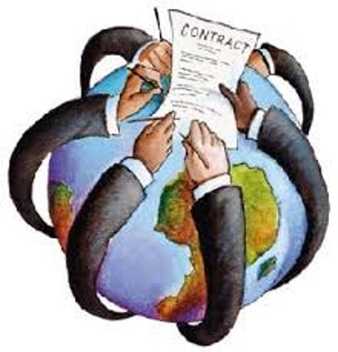 <p>the process of the government signing work contracts with private organizations to assist in implementing national policy</p>