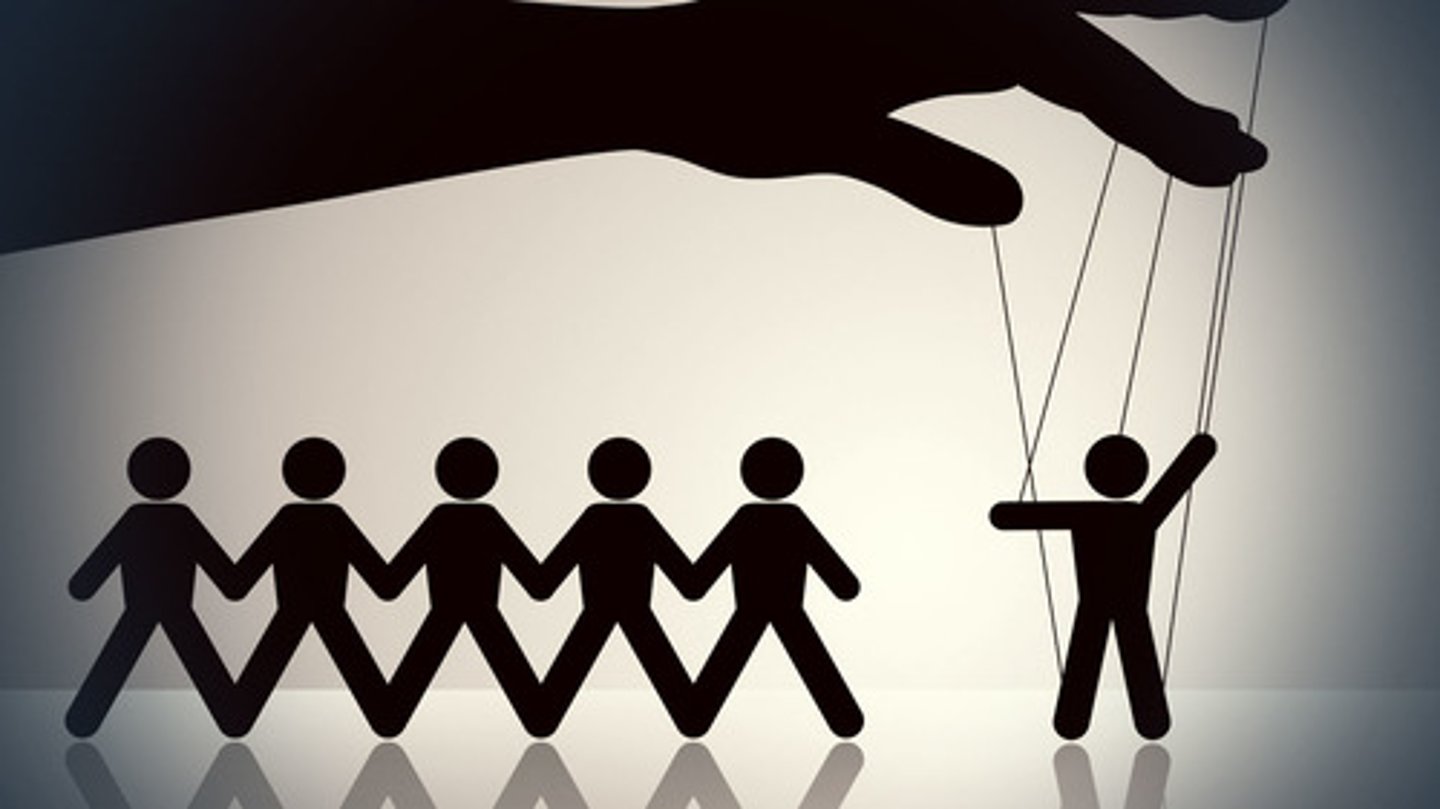 <p>to manipulate</p>