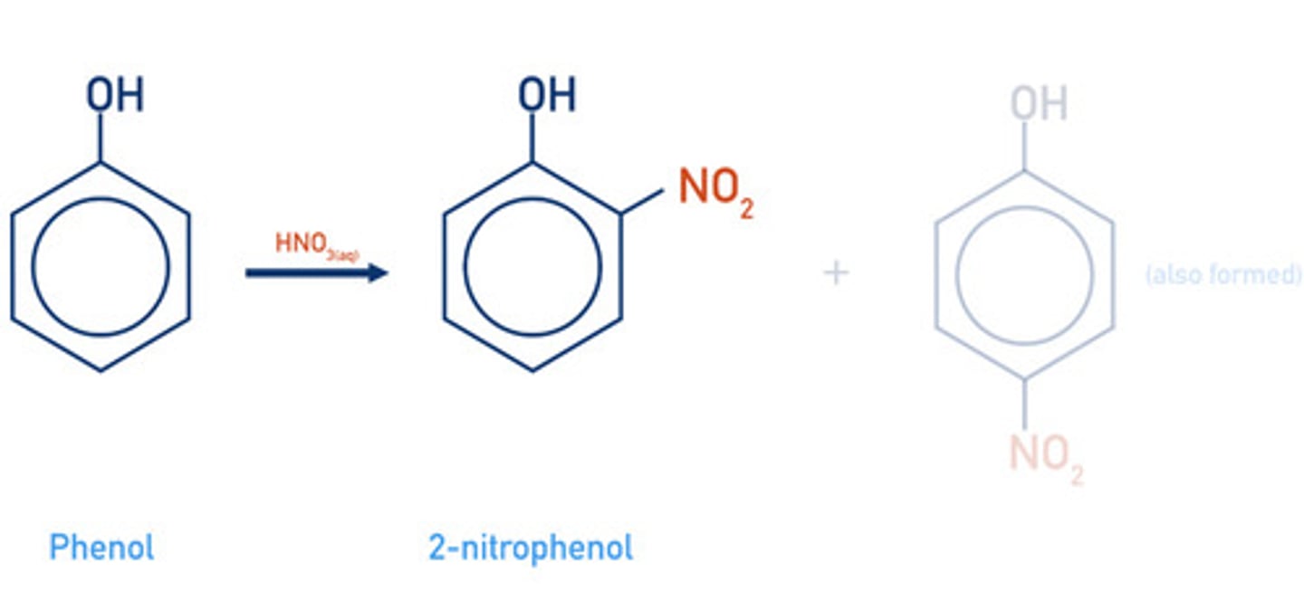 <p>2- or 4-nitrophenol</p>
