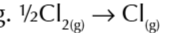 <p>the enthalpy change when 1 mole of gaseous atoms is formed from an element in it standard state</p>
