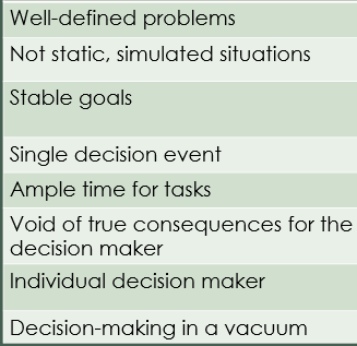 <p>Which decision-making is related to these features? </p>