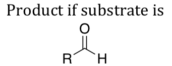 <p>Catalytic Hydrogenation Product</p><p>aldehyde substrate</p>