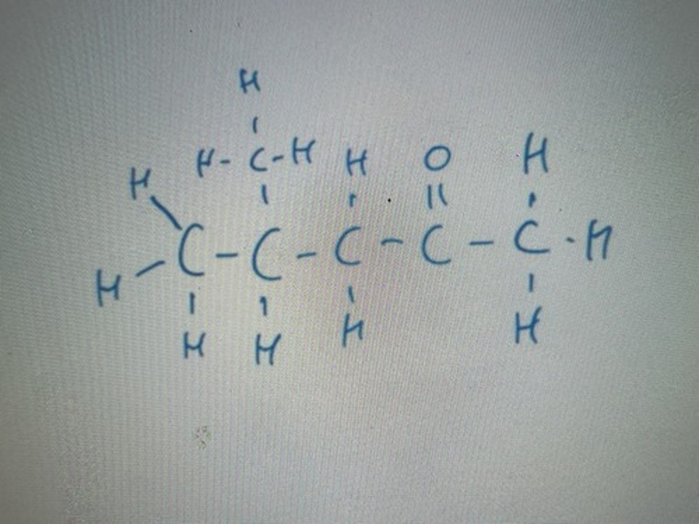 <p>Displayed formula for 4-methylpentan-2-one</p>