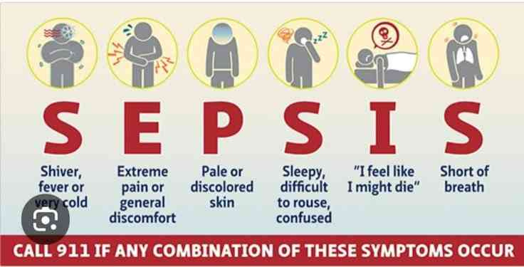 <p><span>🧠😵</span> Objawy neurologiczne zawarte w schemacie SEPSIS korelują z poziomem "Confusion" (C) w skali ACVPU i obejmują:</p><p></p><ul><li><p><span>😵</span> Nowo powstałe splątanie pacjenta.</p></li></ul><p></p><ul><li><p><span>😴</span> Trudność w dobudzeniu poszkodowanego lub nienaturalną senność.</p></li></ul><p></p>