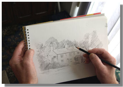 (v. to) draw, paint