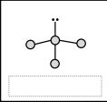 <p>3 bonds, 1 lone pair</p>