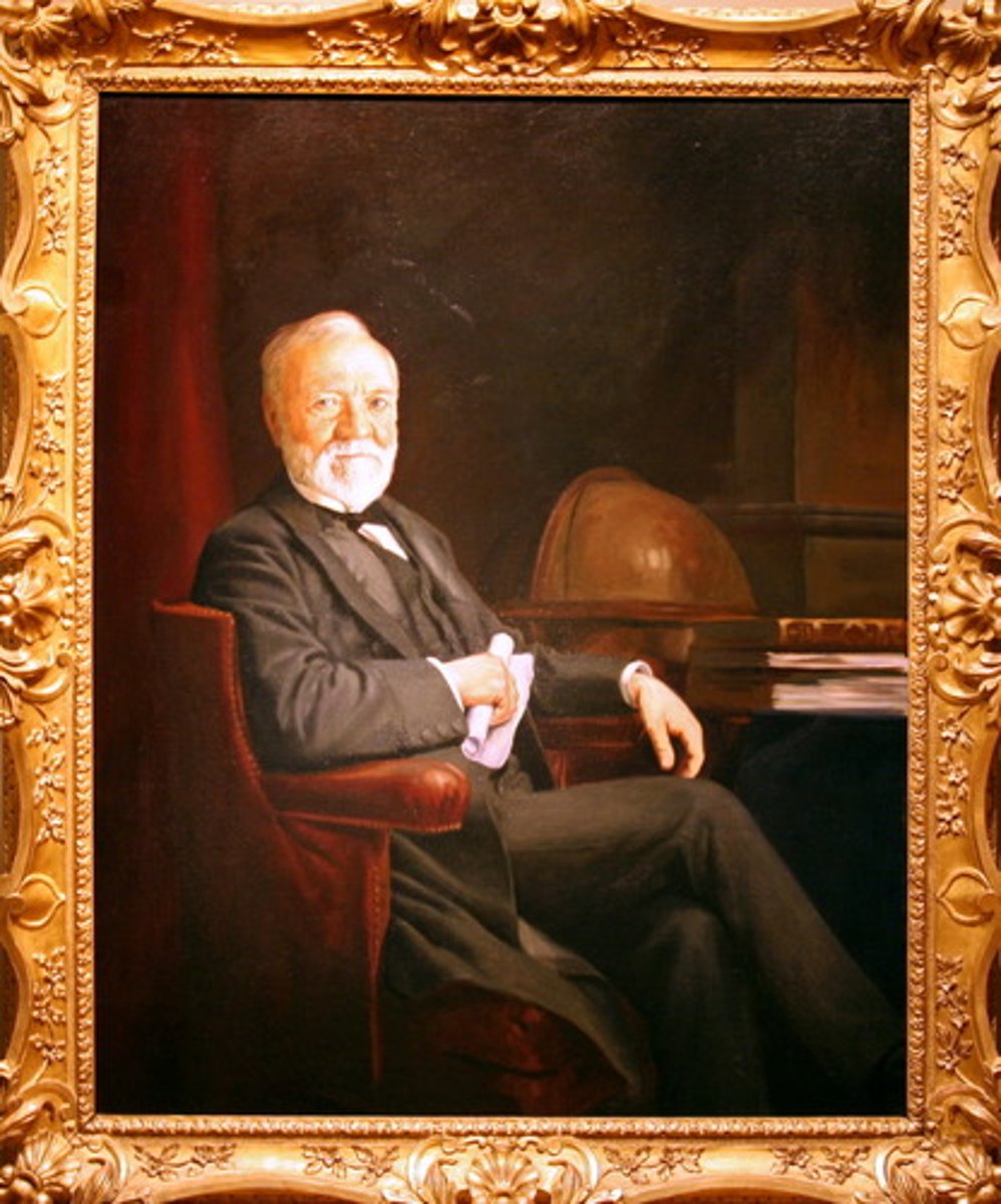 <p>A business man that increased his power through by gaining control of the many different businesses that make up all phases of steel production development.</p>