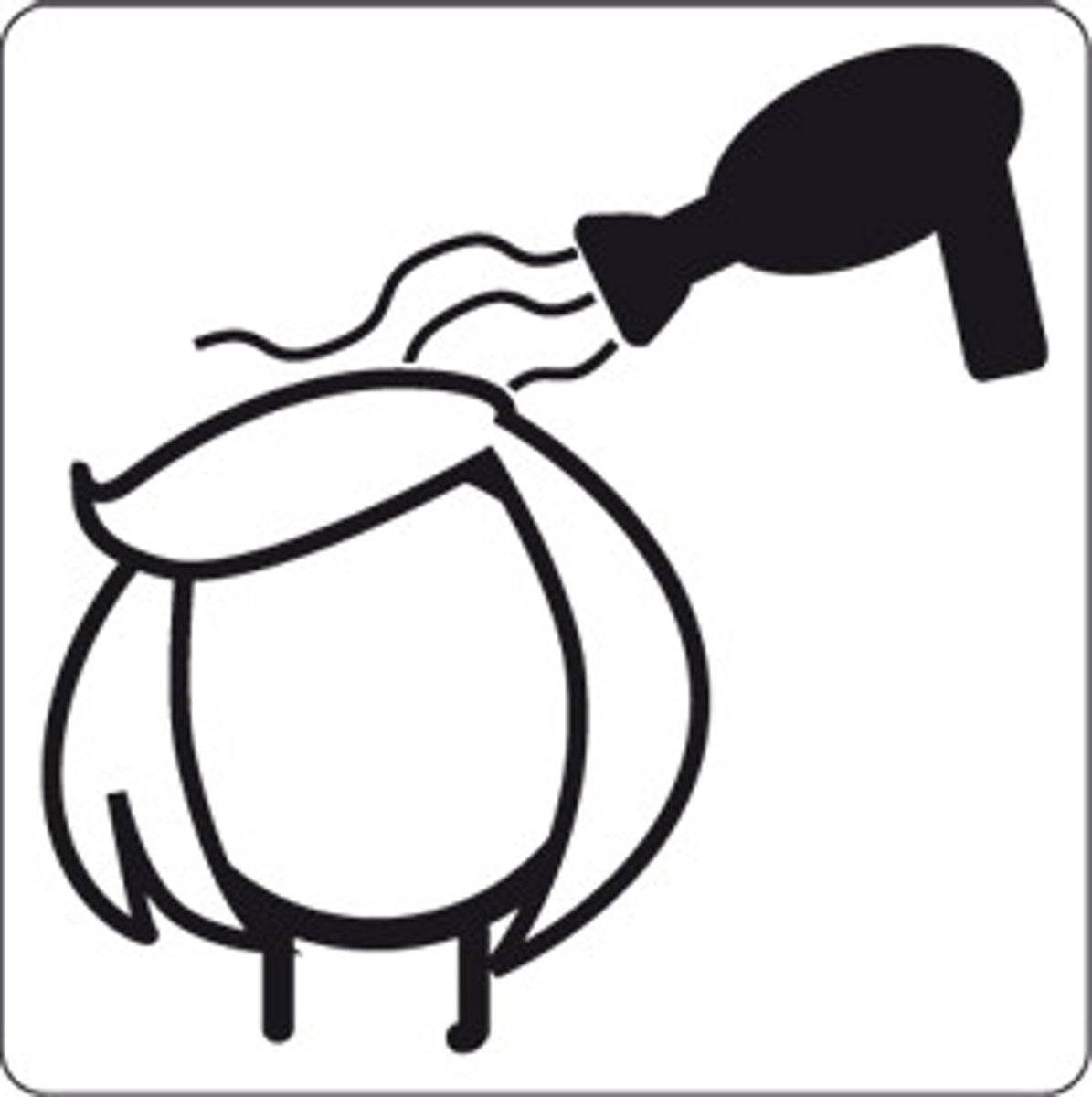 <p>to blow dry one's hair</p>