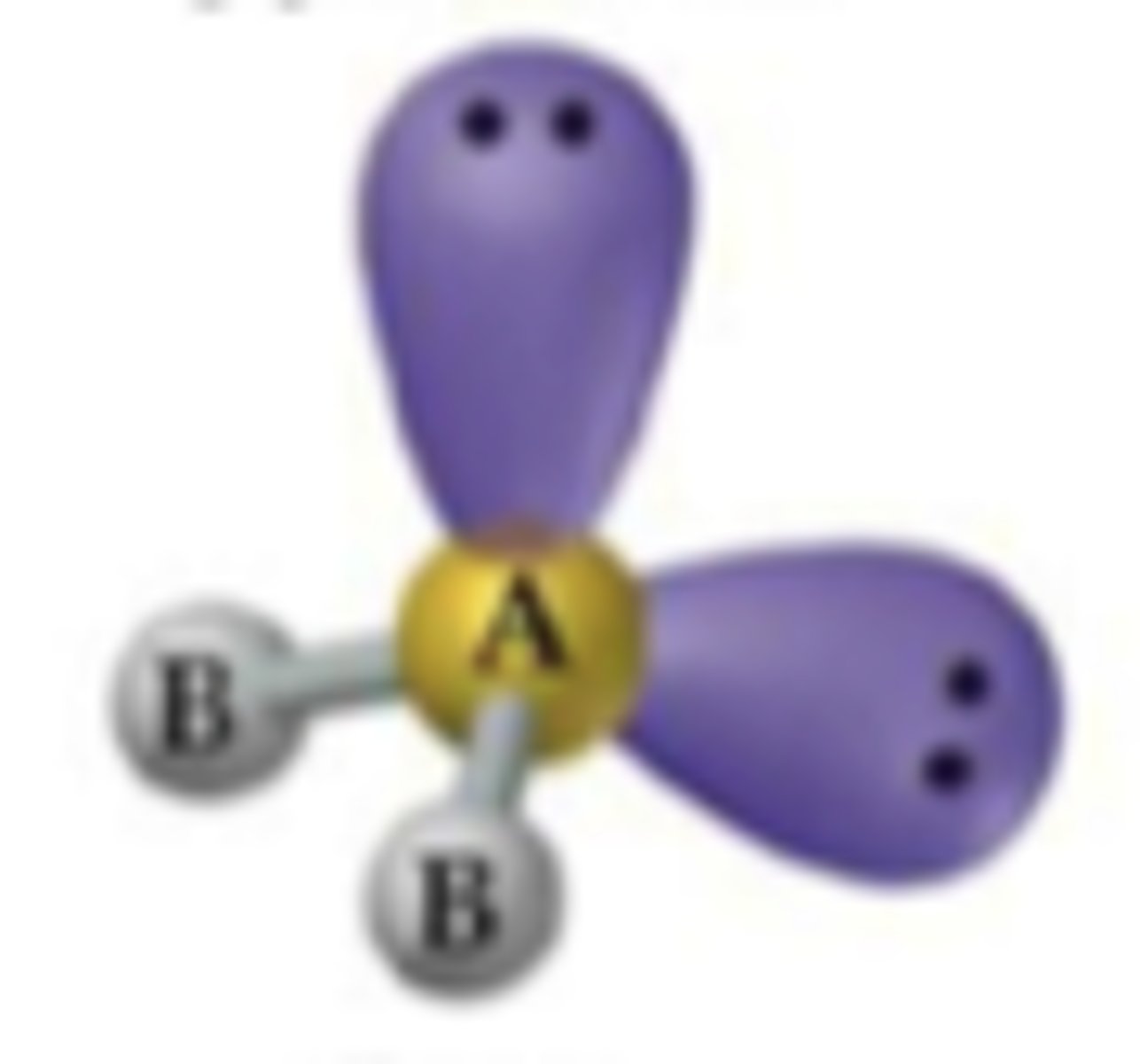 <p>- Central atom has four electron pairs<br><br>- two lone pair<br><br>- sp³ hybridization<br><br>- 109.5° bond angle<br><br>- Ex. H₂O, OF₂, NH₂⁻</p>