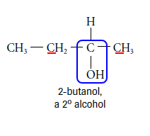 <p>Hydroxyl group is bonded to a carbon attached to two alkyl chains</p>