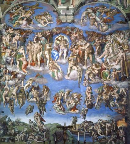 <p>• Origin: Vatican</p><p class="p1">• Style: Mannerism/High Renaissance</p><p class="p1">• Meaning: Final judgment of souls.</p>