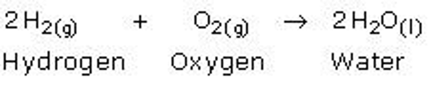 <p>two reactants (elements or compounds) react to produce one new compound.</p><p>A + B = AB</p>