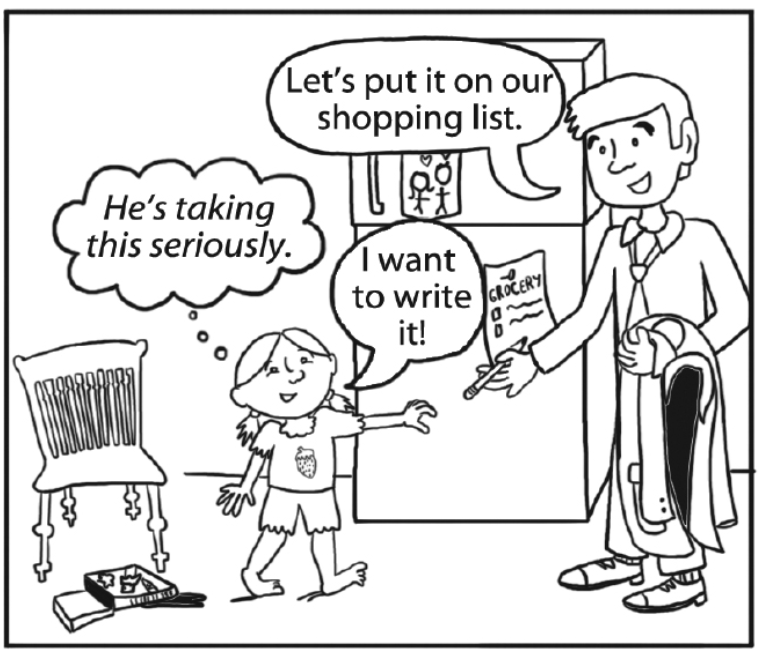 <p> Acknowledge feelings with <strong>writing</strong></p>