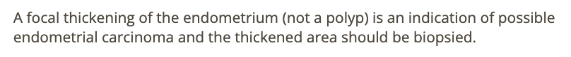 <p>a) endometrial biopsy</p>