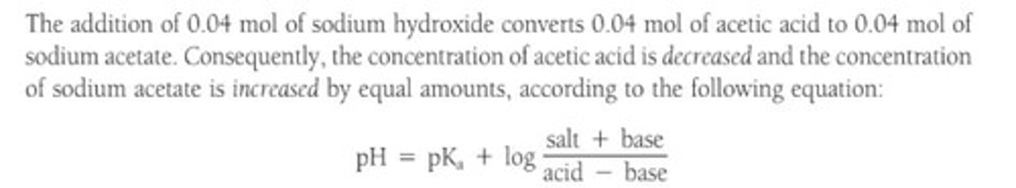 <p>A buffer solution typically consists of a weak acid and its conjugate base or a weak base and its conjugate acid.</p>