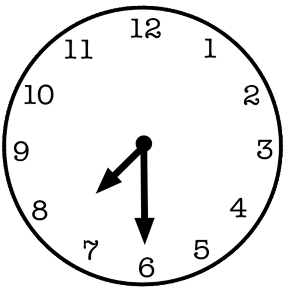 <p>半</p><p>half past (time)</p>